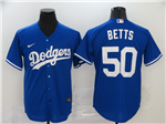 Los Angeles Dodgers #50 Mookie Betts Royal Blue 2020 Cool Base Jersey