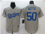 Los Angeles Dodgers #50 Mookie Betts Alternate Gray  2020 Cool Base Jersey