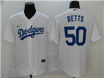 Los Angeles Dodgers #50 Mookie Betts White 2020 Cool Base Jersey