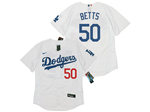 Los Angeles Dodgers #50 Mookie Betts White 2020 Flex Base Jersey