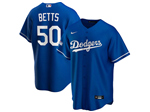 Los Angeles Dodgers #50 Mookie Betts Royal Blue 2020 World Series Champions Cool Base Jersey