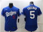 Los Angeles Dodgers #5 Freddie Freeman Royal Blue Flex Base Jersey