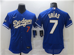 Los Angeles Dodgers #7 Julio Urias Blue 2021 Gold Program Flex Base Jersey