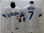 Los Angeles Dodgers #7 Julio Urias White 2021 City Connect Flex Base Jersey