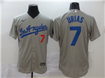 Los Angeles Dodgers #7 Julio Urias Gray 2020 Flex Base Jersey