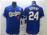 Los Angeles Dodgers #8/24 Kobe Bryant Blue 2021 Gold Program Flex Base Jersey