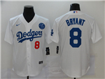 Los Angeles Dodgers #8 Kobe Bryant White 2020 KB Cool Base Jersey