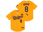 Los Angeles Dodgers #8 Kobe Bryant Yellow 2020 KB Cool Base Jersey
