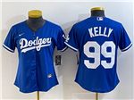 Los Angeles Dodgers #99 Joe Kelly Women's Royal Blue Jersey
