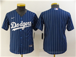 Los Angeles Dodgers Youth Blue Pinstripe Cool Base Jersey