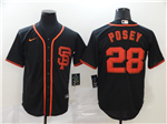 San Francisco Giants #28 Buster Posey Black 2020 Cool Base Jersey