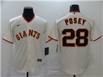 San Francisco Giants #28 Buster Posey Cream 2020 Cool Base Jersey