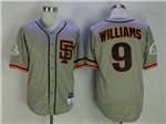 San Francisco Giants #9 Matt Williams 1989 Throwback Gray Jersey