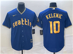 Seattle Mariners #10 Jarred Kelenic Royal 2023 City Connect Jersey