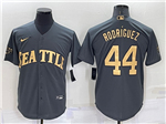 Seattle Mariners #44 Julio Rodriguez Charcoal 2022 MLB All-Star Game Cool Base Jersey