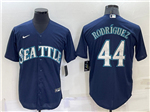 Seattle Mariners #44 Julio Rodriguez Navy Cool Base Jersey