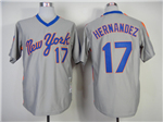 New York Mets #17 Keith Hernandez 1987 Grey Throwback Jersey
