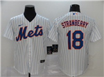 New York Mets #18 Darryl Strawberry White 2020 Cool Base Jersey