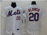 New York Mets #20 Pete Alonso White 2020 Flex Base Jersey