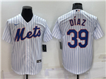 New York Mets #39 Edwin Diaz White Cool Base Jersey