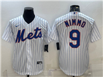 New York Mets #9 Brandon Nimmo White Cool Base Jersey