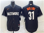 Baltimore Orioles #31 Cedric Mullins Black 2023 City Connect Jersey