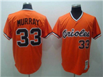 Baltimore Orioles #33 Eddie Murray 1982 Throwback Orange Cooperstown Collection Jersey