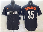 Baltimore Orioles #35 Adley Rutschman Black 2023 City Connect Jersey