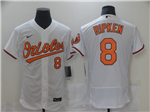Baltimore Orioles #8 Cal Ripken Jr White Flex Base Jersey