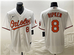 Baltimore Orioles #8 Cal Ripken Jr White Limited Jersey