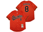 Baltimore Orioles #8 Cal Ripken, Jr 1989 Throwback Orange Jersey