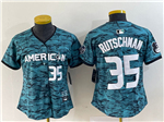 American League Baltimore Orioles #35 Adley Rutschman Women's Teal 2023 MLB All-Star Game Jersey