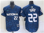 National League San Diego Padres #22 Juan Soto Navy 2023 MLB All-Star Game Jersey