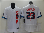 San Diego Padres #23 Fernando Tatis Jr. White 2021 MLB All-Star Game Flex Base Jersey