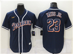 San Diego Padres #23 Fernando Tatis Jr. Navy Cooperstown Collection Cool Base Jersey