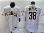 San Diego Padres #38 Jorge Alfaro White Pinstripe Flex Base Jersey