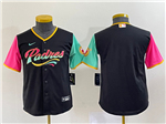 San Diego Padres Youth Black City Connect Cool Base Team Jersey