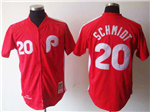 Philadelphia Phillies #20 Mike Schmidt 1979 Throwback Red Jersey