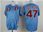 Philadelphia Phillies #47 1983 Larry Andersen Throwback Light Blue Jersey