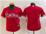 Philadelphia Phillies Youth Red Cool Base Team Jersey
