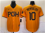 Pittsburgh Pirates #10 Bryan Reynolds Gold 2023 City Connect Jersey