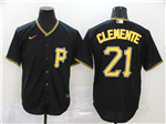 Pittsburgh Pirates #21 Roberto Clemente Black 2020 Cool Base Jersey