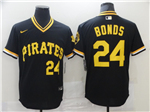 Pittsburgh Pirates #24 Barry Bonds Vintage Black Jersey