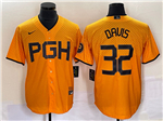 Pittsburgh Pirates #32 Henry Davis Gold 2023 City Connect Jersey