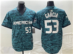 American League Texas Rangers #53 Adolis Garcia Teal 2023 MLB All-Star Game Jersey