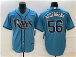 Tampa Bay Rays #56 Randy Arozarena Light Blue Cool Base Jersey