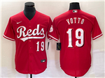 Cincinnati Reds #19 Joey Votto Red Cool Base Jersey