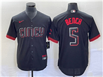 Cincinnati Reds #5 Johnny Bench Black 2023 City Connect Jersey