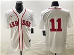 Boston Red Sox #11 Rafael Devers White Limited Jersey