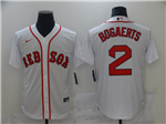 Boston Red Sox #2 Xander Bogaerts White 2020 Cool Base Jersey